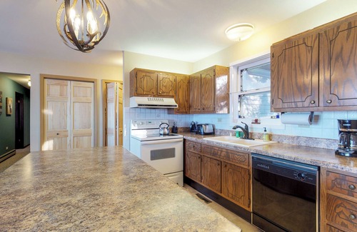 Phelps House | Lakefront, dog-friendly home with beach access, kayaks and firepit