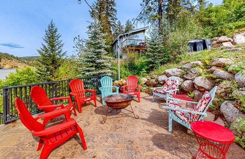 Coeur d'Alene House | Lakefront, dog-friendly home with private dock, swimming beach & firepit