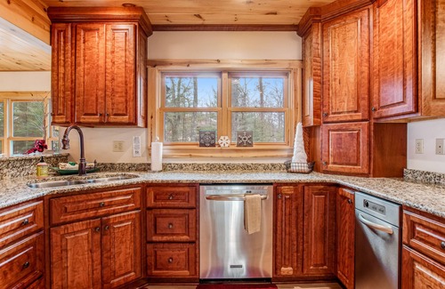 Manitowish Waters House | Lakefront home in a great location with docks, private beach, sauna & firepit