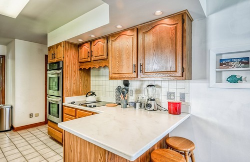 Mineral House | Lakefront home in private location with dock, firepit, game room & Pickleball