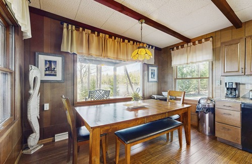 Eagle River House | Lakefront home on private peninsula w/2 piers & lovely water views - 2 dogs OK