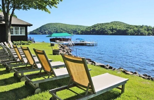 New Preston House | Lakefront home, water views, lovely patio, access to boat house and dock,...
