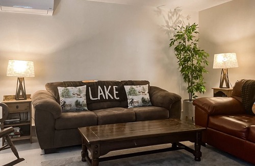 Mariaville House | Lakefront home with firepit, deck, seasonal lake access, fast WiFi, grill, views