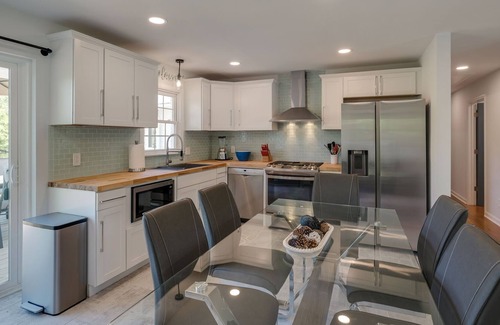 Winchester Cottage | Lakefront Home, With Hot Tub and Boat deck! Backyard is On the water!