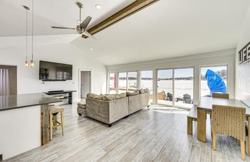 Sister Lakes House | Lakefront Home with Boat Dock in Benton Harbor!