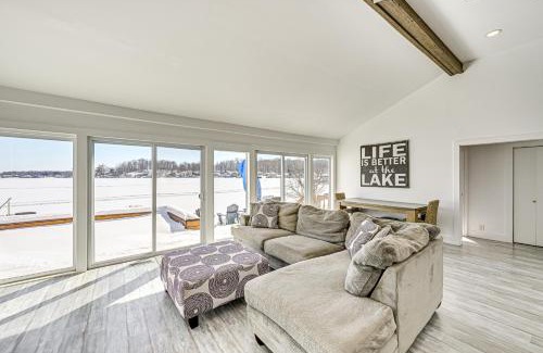 Sister Lakes House | Lakefront Home with Boat Dock in Benton Harbor!