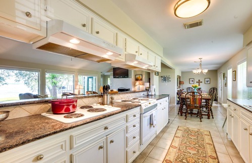 West Livingston House | Lakefront Livingston Vacation Rental w/Boat Dock!
