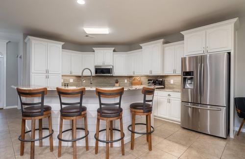 Mid America House | Lakefront Lux: Pool, Hot Tub, Game Room, Fire Pit
