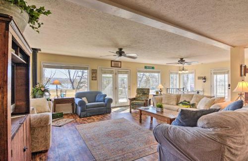 Emerald Beach House | Lakefront Table Rock Getaway with Private Swim Dock!
