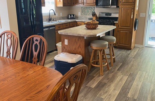 Albemarle House | Lakefront Tillery Getaway- Pontoon Boat for Rent and Pet Friendly