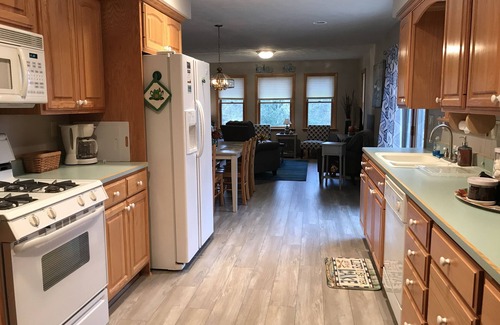 Treasure Lake House | Lakefront with beautiful sunsets. Book now for a cozy fall getaway. 🍁🍂