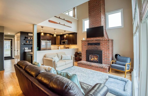 Rangeley Condo | Lakehouse Condo 2A - pet friendly with shared beach on Rangeley Lake