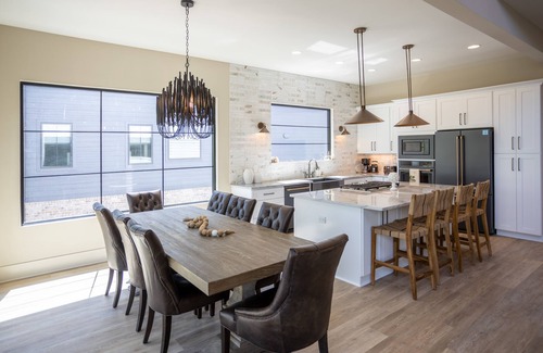 Winchester House | Lakeshore Modern! Lake front with platform dock and 2 kayaks, firepit and views