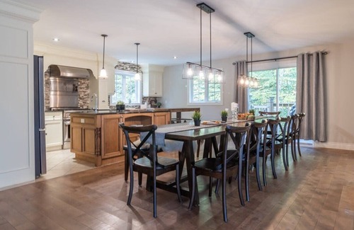 St-Adolphe-d'Howard Ski Chalet | Lakeside retreat, Firepit, Dock & Hot tub soak