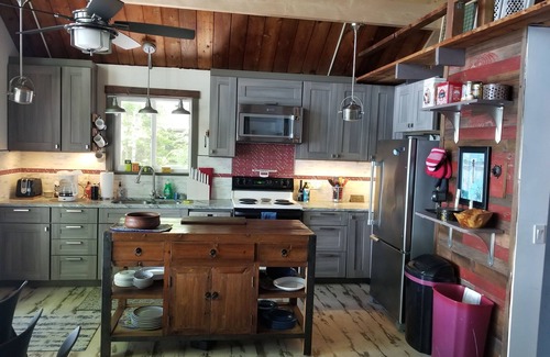 Naples House | Lakeside cottage, pretty view of Trickey Pond. #gladview#trickeypond