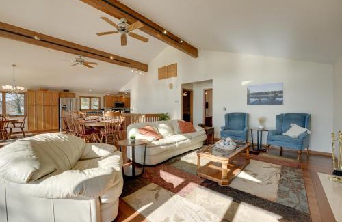Sister Lakes House | Lakeside Michigan Retreat with Boat Dock and Fireplace