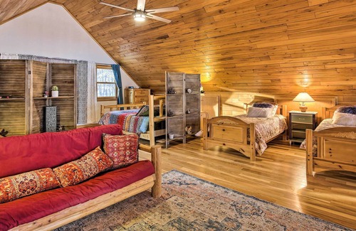 Brill Cabin | Lakeside Sarona Home: Private Dock & Fire Pit!