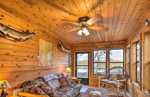 Brill Cabin | Lakeside Sarona Home: Private Dock & Fire Pit!
