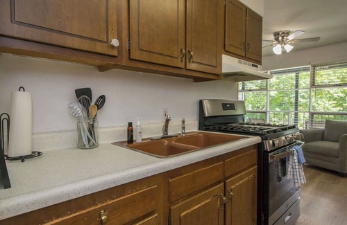 Flat Rock Condo | Lakeview 1BR Condo w/Deck | Walk to Village