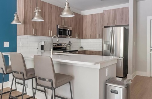 Town Center Apartment | Landing | Stylish 1BD, Game Room, Rooftop Lounge