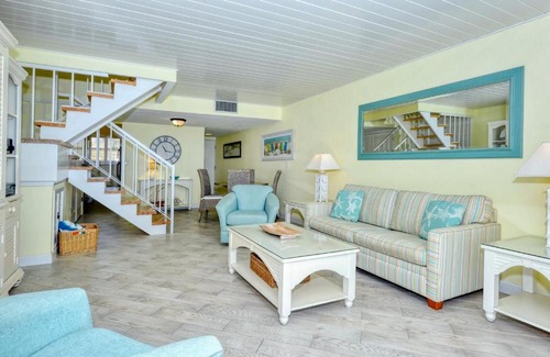 Longboat Key Apartment | LaPlaya 105B-Relax on the balcony and watch the dolphins swim by and the pelicans dive!