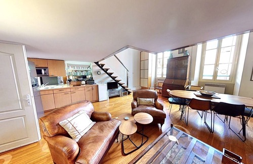 Jean-Medecin Apartment | Large (2 sitting rooms) Central property seconds from Nice Beach.