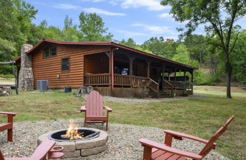 Golden Cabin | Large back porch with new hot tub, internet, pond, secluded, near glover river