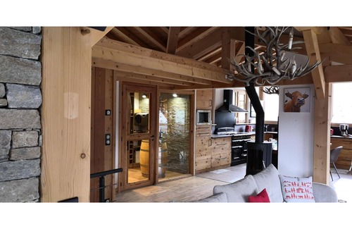 Plan Peisey Apartment | Large chalet-style duplex in Peisey-Vallandry with terraces and sauna