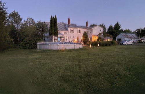 Oakland House | Large Historic Farmhouse on Farm - Wood Stove, Fire Pit & Scenic Views