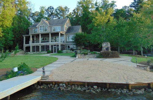 Lake Oconee House | Large Lakefront Home with Spa, Outdoor Fireplace on Main Lake, House generator