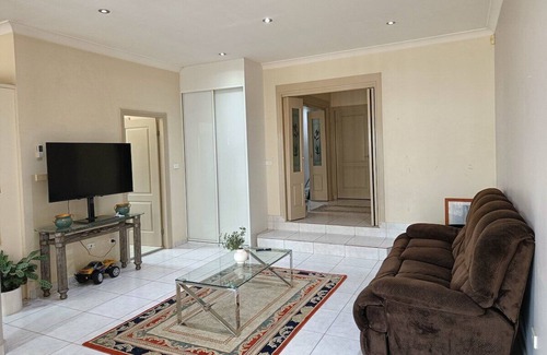 Merrylands House | Large Queen Bedroom with Air Conditioner