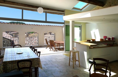 Roquefort-des-Corbieres House | Large village house with tropézienne terrace for 8 people