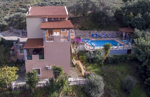 Stalos Villa | Large Villa With Private Swimming Pool And Sea Views In Stalos