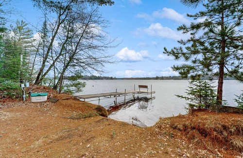 Tomahawk House | Large, waterfront home w/a full kitchen, dock, canoes, & outdoor firepit