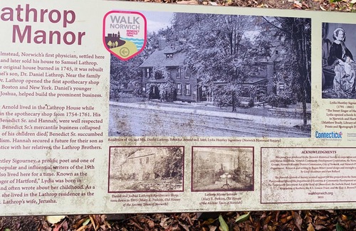 Norwichtown House | Lathrop Manor, home of the Lathrop family, Lydia Sigourney, and Benedict Arnold