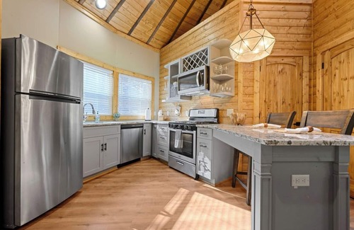 Cherokee Cabin | Laughing Water, Enchanting Moroccan Yurt, Hot Tub overlooks Babbling Brook