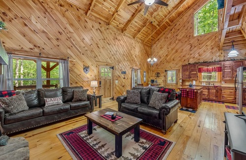Mentone Cabin | Lazy Bear-hot tub, fire pit, foosball, ping pong, air hockey