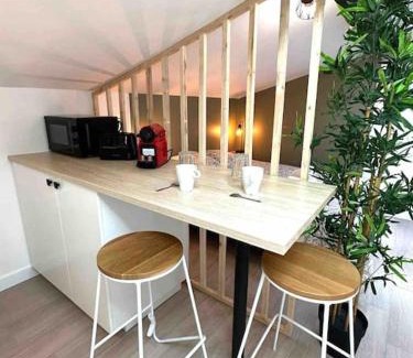 Charpennes - Charmettes Apartment | "Le Bamboo"Studio Charpennes Climatisé Prox Gare Métro Tram