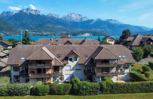 Sevrier Condo | Le Bleu du Lac - 150m from the lake - terrace & parking in Sevrier