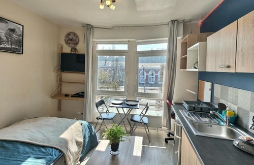 Evreux Apartment | LE BLUE STUDIO GAMBETTA *FACE GARE* PARKING *WIFI*