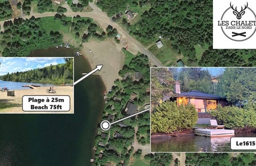 Sainte-Lucie-des-Laurentides House | ☀️ Le1615 - Private dock, Lake- Chalets in the north ☀️