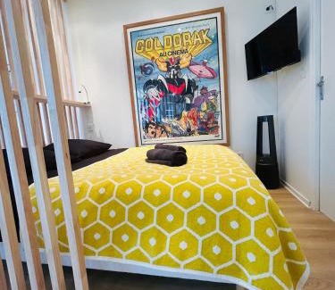 Centre Ville Apartment | Le GOLDORAK - Hypercentre, parking privé et climatisation