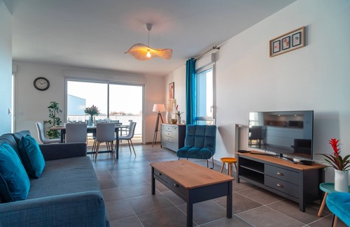 Sarzeau Apartment | Le Jardin du Golfe - En centre-ville avec parking