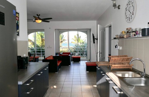 Grande-Terre Apartment | Le Mabouya Marin, duplex with large terrace facing the lagoon, beach 50 m'away