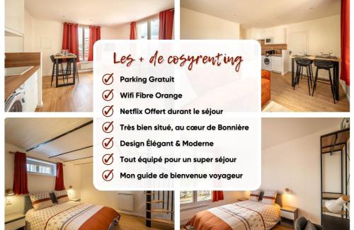 Bonnieres-sur-Seine Apartment | Le PÉTRA - Self Checkin Automatique - Netflix - 15 min Giverny