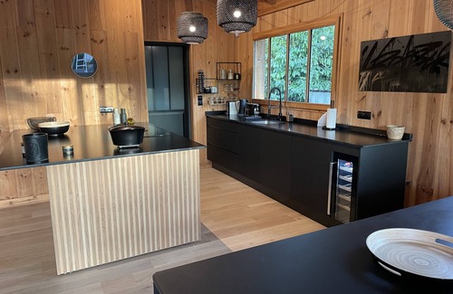 Lege-Cap-Ferret House | LEGE CAP FERRET magnificent wooden house with heated swimming pool (8 People)