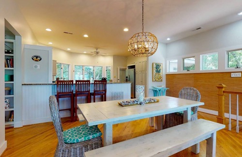 West Beach House | Light Bright Tree Top Living with Sunset Glow BHI and Shoals Club