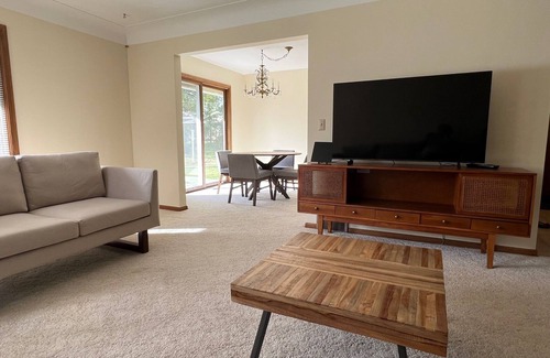 New Hope House | Light Filled Fresh and Clean Corner Lot Mid Century Home with Easy City Access