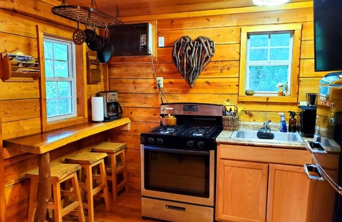 Helen House | Lil' Log at Hearthstone Cabins and Camping - Pet Friendly
