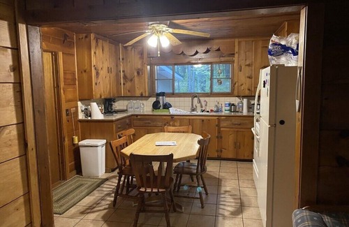 Lewiston Cabin | Little Wolf Lodge-"Up North" lakefront cabin!